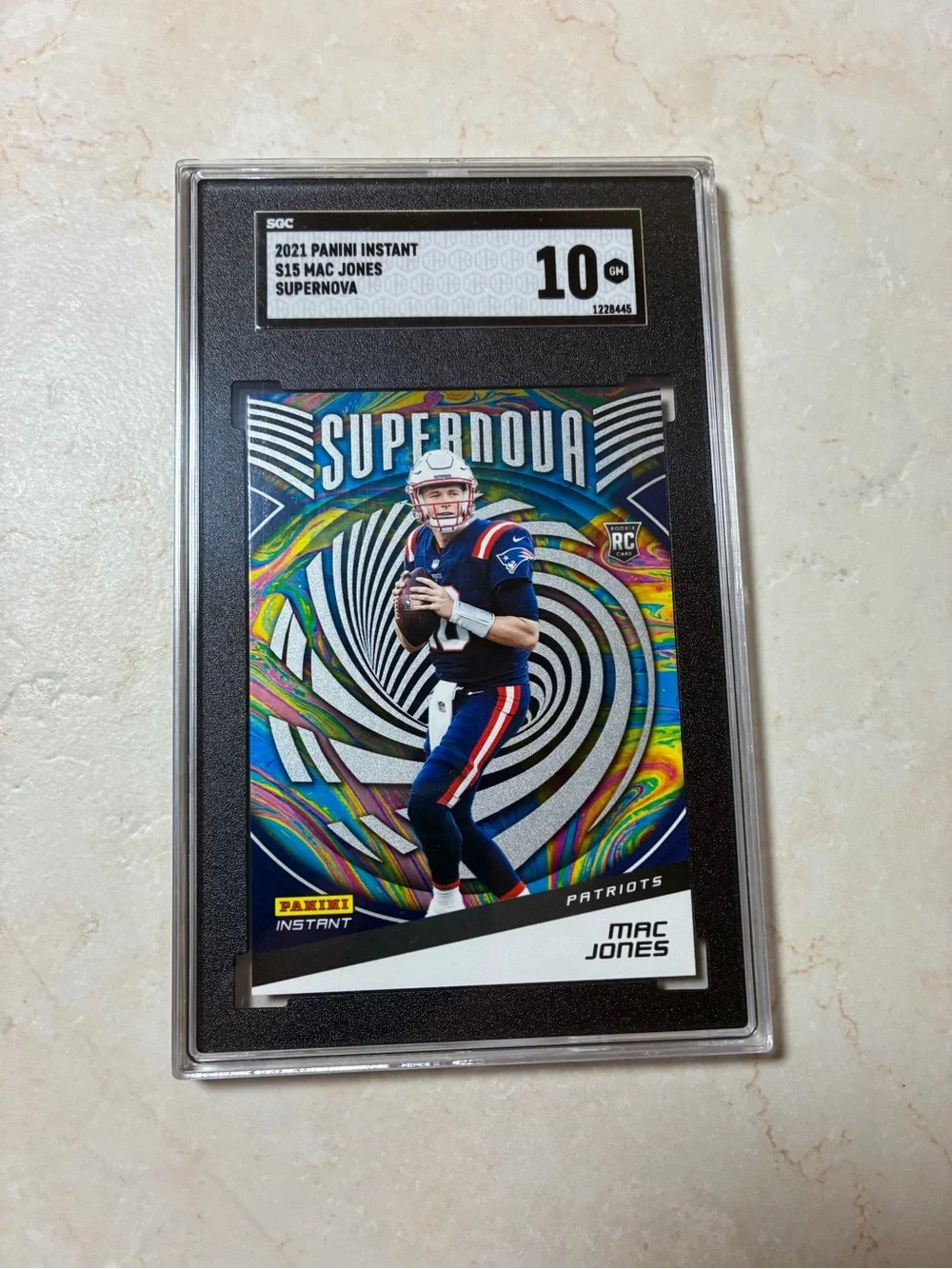 Mac Jones Supernova Rookie Football Card